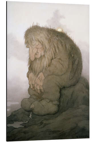 Tableau en aluminium The troll who wonders how old he is, 1911