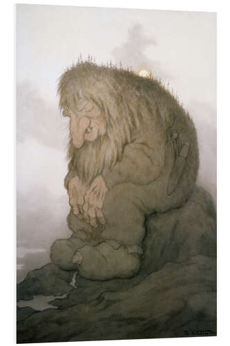 Foam board print The troll who wonders how old he is, 1911