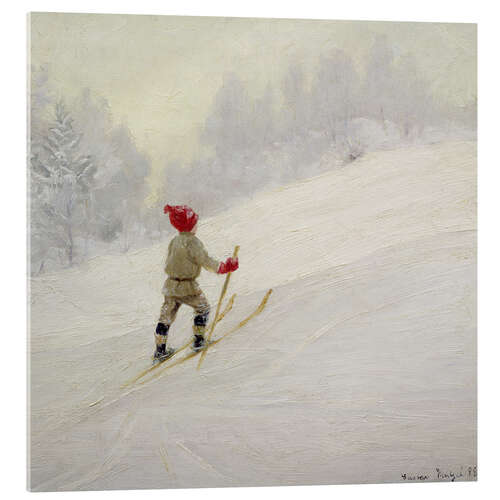 Acrylic print Ski Training, 1898