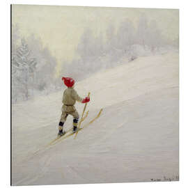 Print på aluminium Ski Training, 1898