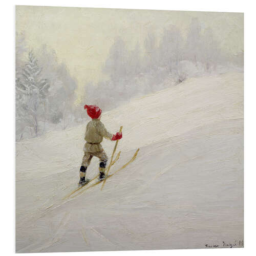 Tableau en PVC Ski Training, 1898