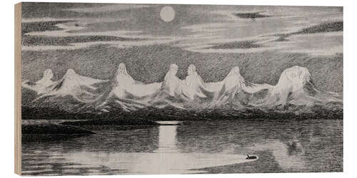 Hout print The Seven Sisters