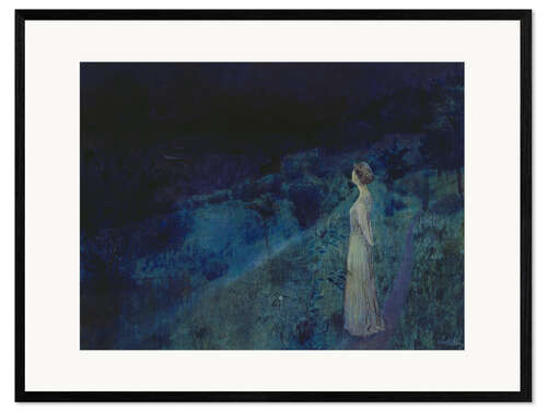 Innrammet kunsttrykk The silence