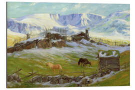 Magnettafel Morning sun over the mountain, Vågå