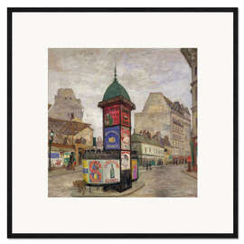Ingelijste kunstdruk Street in Bruges, 1910