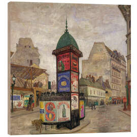 Tableau en bois Street in Bruges, 1910