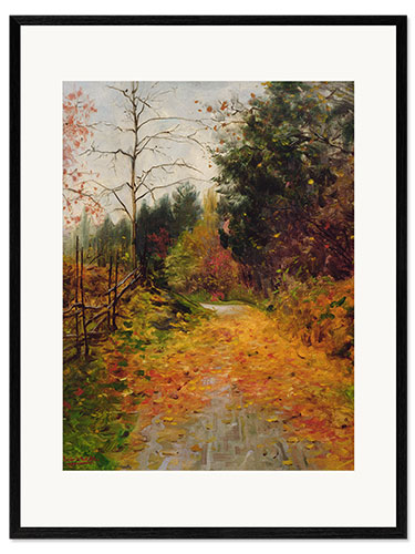 Kunsttryk i ramme Autumn Subject