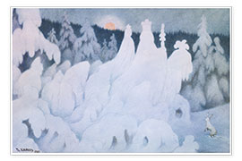 Wall print  Winter&#039;s Tale, 1903 - Theodor Kittelsen
