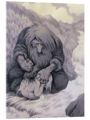 Acrylglasbild Der Troll wäscht sein Kind, 1905