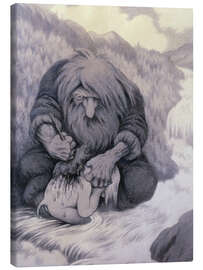 Tableau sur toile The Troll Washing His Kid, 1905