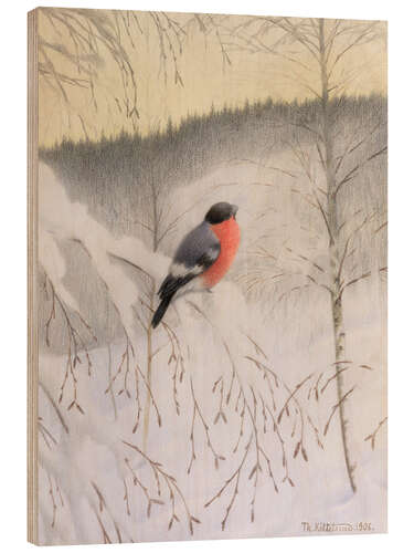 Trätavla Bullfinch on Frosty Twig, 1906