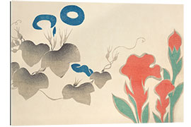 Gallery print Design of Morning–glory and other Flowers