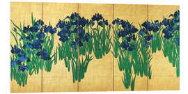 Foam board print Irises