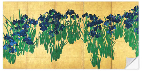 Wall sticker Irises