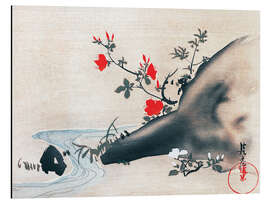 Magnettafel Azaleen und Bach