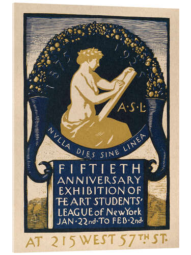 Cuadro de metacrilato The Art Students League of New York Exhibition