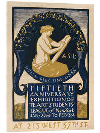 Quadro em acrílico The Art Students League of New York Exhibition