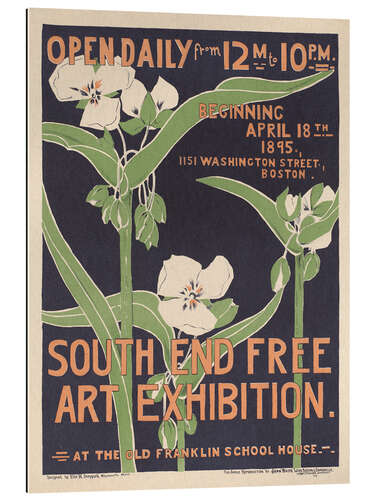 Gallery print South End Art Exhibition 1895 - Vintage Advertisement