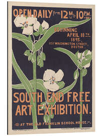Magnettafel South End Art Exhibition 1895 - Vintage Advertisement