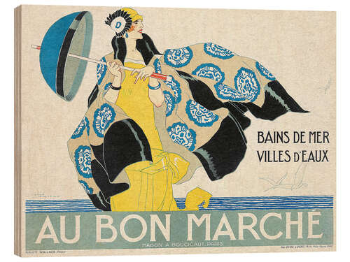 Holzbild Au Bon Marché - Vintage Advertisement