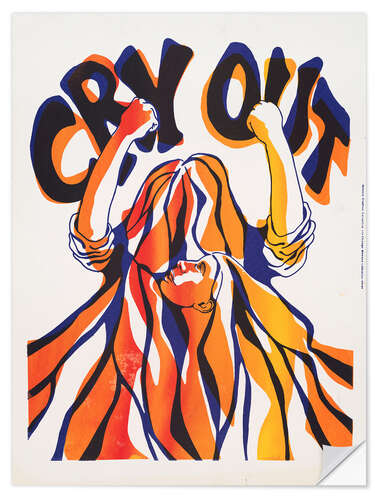 Selvklebende plakat Cry Out (The Chicago Women's Liberation Union) - Vintage Advertisement