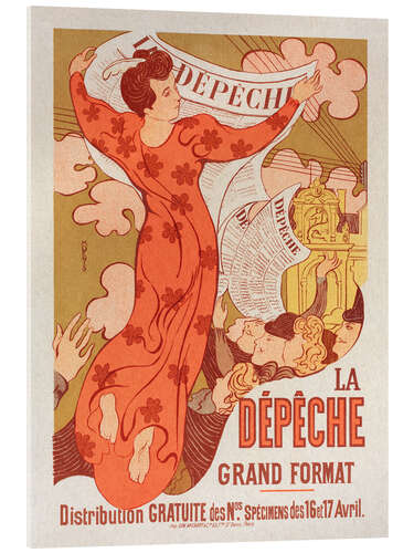 Acrylic print La Dépêche de Toulouse - Vintage Advertisement