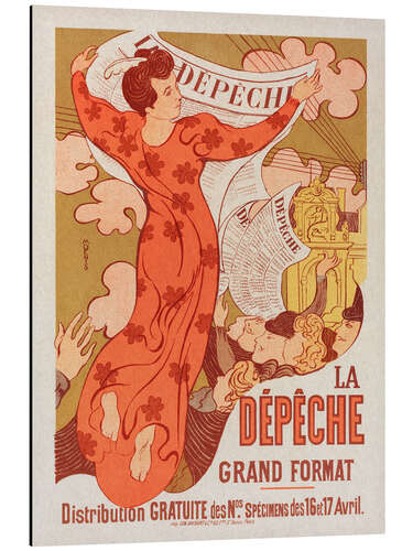 Alubild La Dépêche de Toulouse - Vintage Advertisement