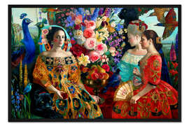 Gerahmter Kunstdruck Musen