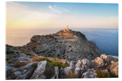 Acrylic print Sonnenuntergang am Cap de Formentor auf Mallorca