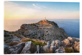 Akryylilasitaulu Sonnenuntergang am Cap de Formentor auf Mallorca