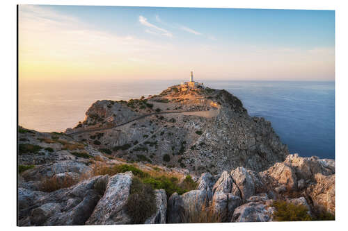 Aluminium print Sonnenuntergang am Cap de Formentor auf Mallorca