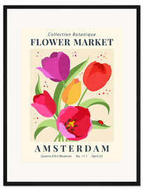 Gerahmter Kunstdruck Flower Market Amsterdam III