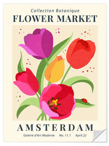 Vinilo para la pared Flower Market Amsterdam III