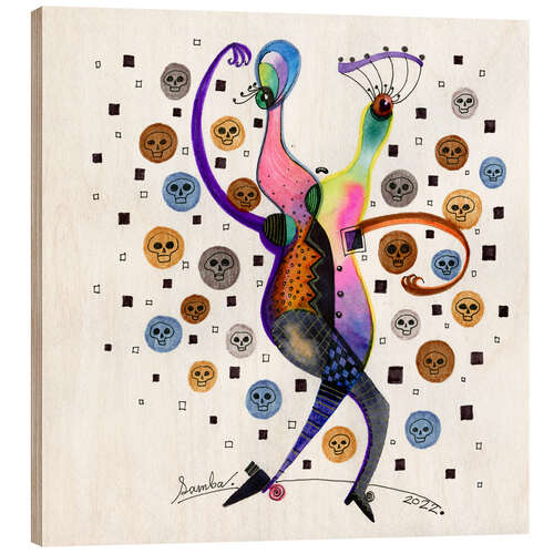 Tableau en bois Cabaret