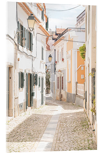 Akrylglastavla Street in Cascais, Portugal