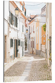 Tableau en aluminium Street in Cascais, Portugal