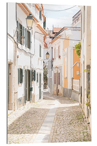 Quadro em plexi-alumínio Street in Cascais, Portugal