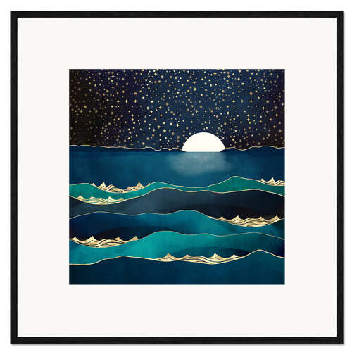 Framed art print Moonlit Stars