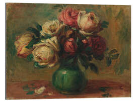 Alubild Rosen in einer Vase, 1890