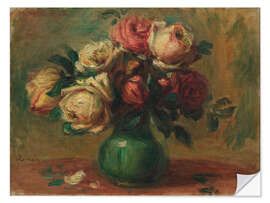 Sticker mural Roses dans un vase, 1890