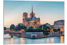 Cuadro de plexi-alu Notre-Dame at dusk