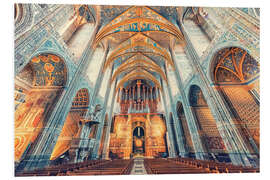 Foam board print Albi Cathedral