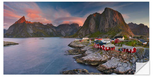 Naklejka na ścianę Sunrise in Lofoten