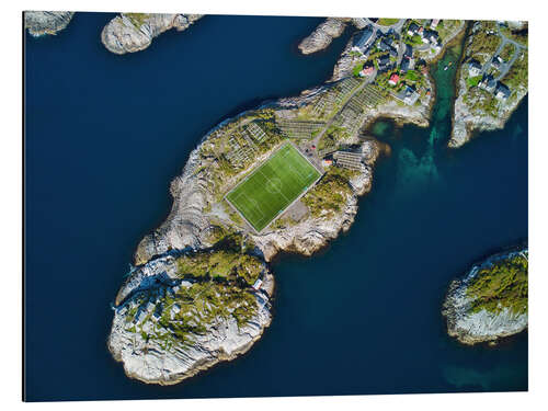 Aluminium print Soccer in Norwegian