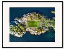 Gerahmter Kunstdruck Henningsvær, Norwegen