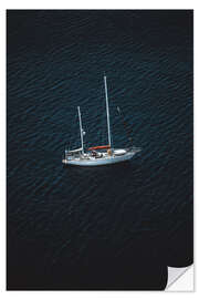 Vinilo para la pared Sailboat on a calm sea