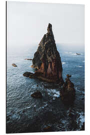 Magnettafel Felsen im Wasser