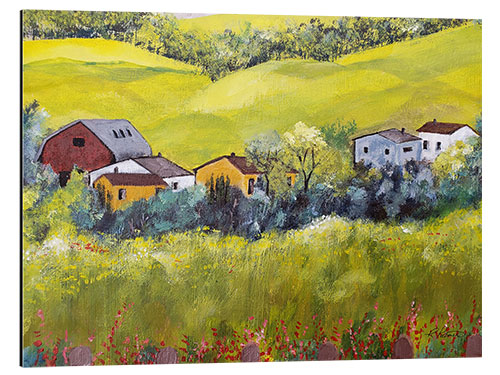 Aluminium print Country Hamlet