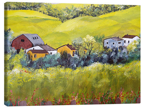 Leinwandbild Land Weiler
