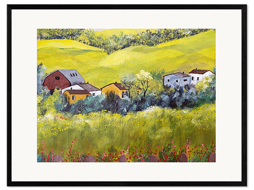 Framed art print Country Hamlet